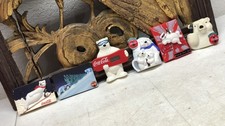 Lot of 6 Coca-Cola Collectible Magnets POLAR Bears - L1