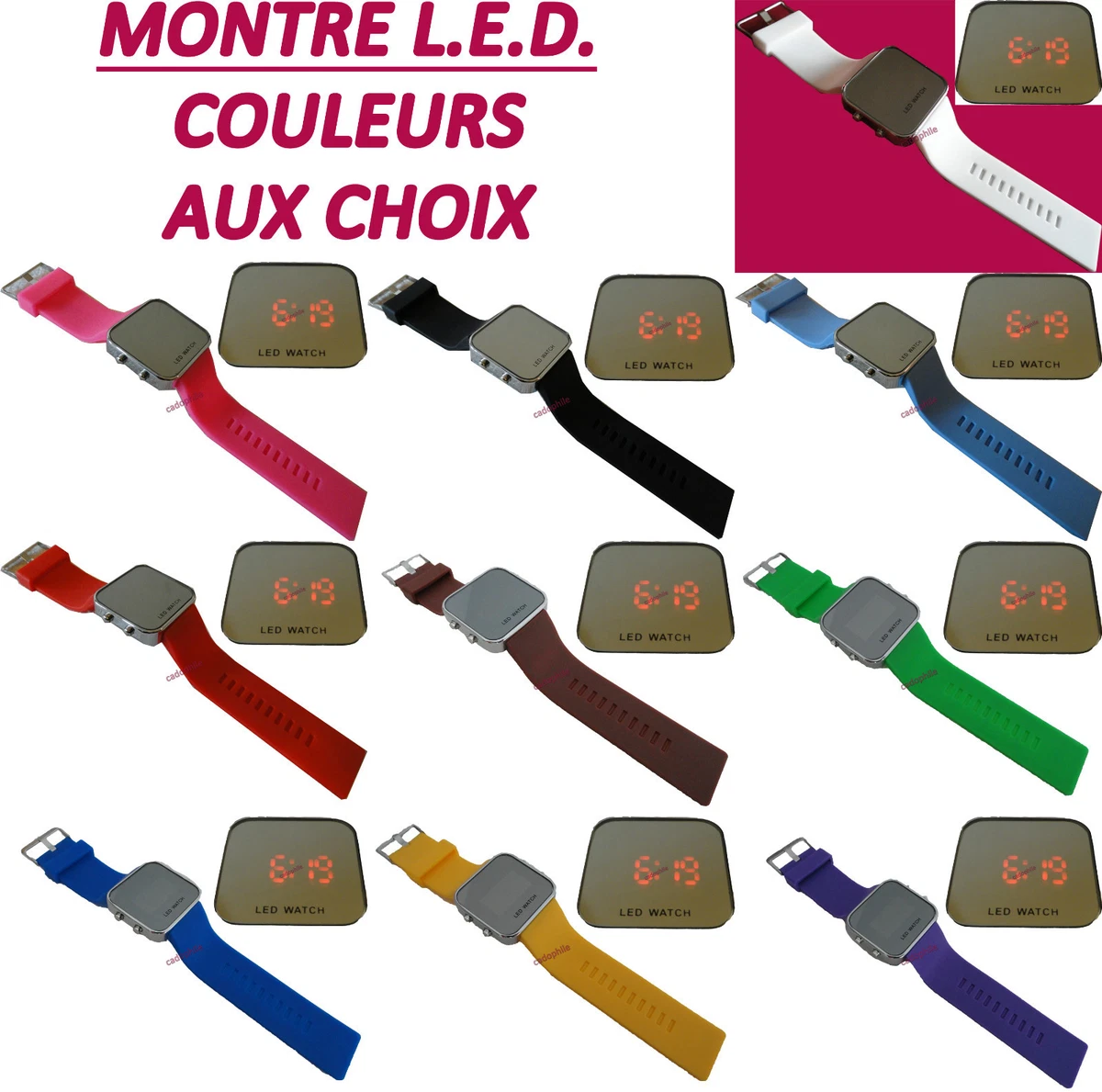 Montre led silicone sale