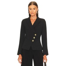 Smythe Women's Nwt Wrap Blazer Black - Size 4