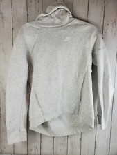 Size S Small NIKE Women s Tech Fleece Pullover Hoodie 789534-051 Light Gray