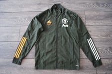 ADIDAS MANCHESTER UNITED PRESENTATION TRACK TOP JACKET 2020 2021 GREEN FR3661 S
