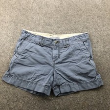 Vintage Ralph Lauren Shorts Womens 4 Blue Chino Flat Front 4" Inseam Polo Jeans