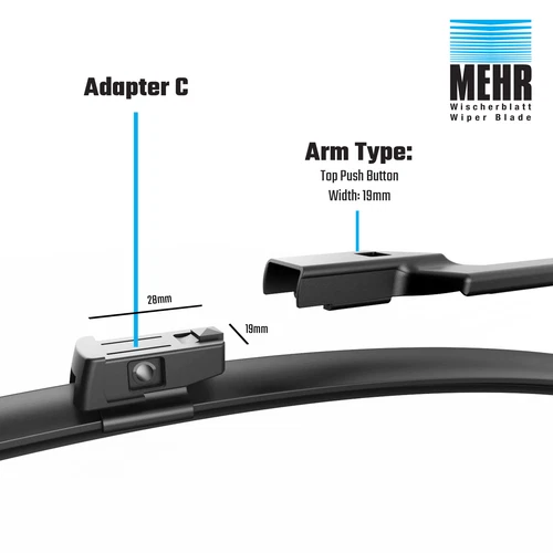 Front WiperBlade 24+24Inch For Merc.Benz EClass E350 3.0 CDI BlueEFFICIENCY C207 - Bild 2 von 9