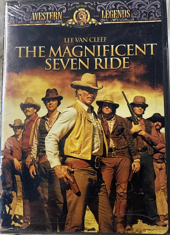 The Magnificent Seven Ride! (DVD, 1972) Lee Van Cleef LIKE NEW!