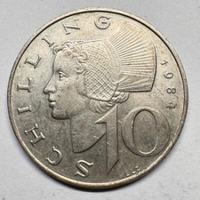 1984 Austria 10 Schillings- Beautiful Coin - #A-021-B