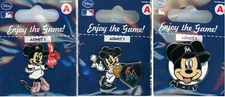 Marlins Disney Pin Choice Miami Florida 2013 2014 Minnie Mouse Mickey Mouse NiP