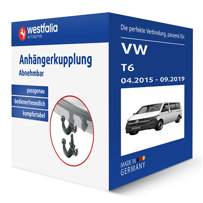 Westfalia Anhängerkupplung abnehmbar für VW T6 Multivan / Caravelle / California