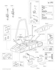 Thule 928/929 EuroClassic G6 2014 gancio di traino montato ricambi multiinserzione 