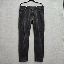 Curve Appeal Women Jeans 12/31 Black Denim 29" Inseam Cotton Polyester