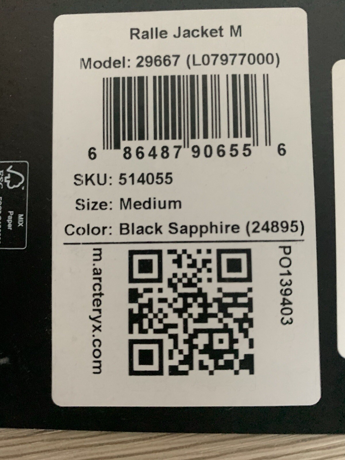 Arc'teryx Ralle Jacket M Uomo M Zaffiro Nero