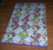 1992 Warner Bros Throw Blanket Looney Tunes