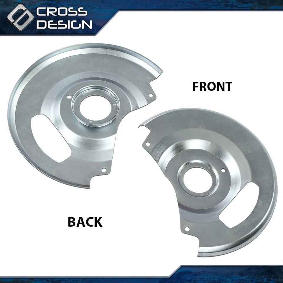 Placas de respaldo protectores antipolvo de freno de disco aptas para Chevy C10 GMC C15 C1500 1971-1987 Foto 2 de 4