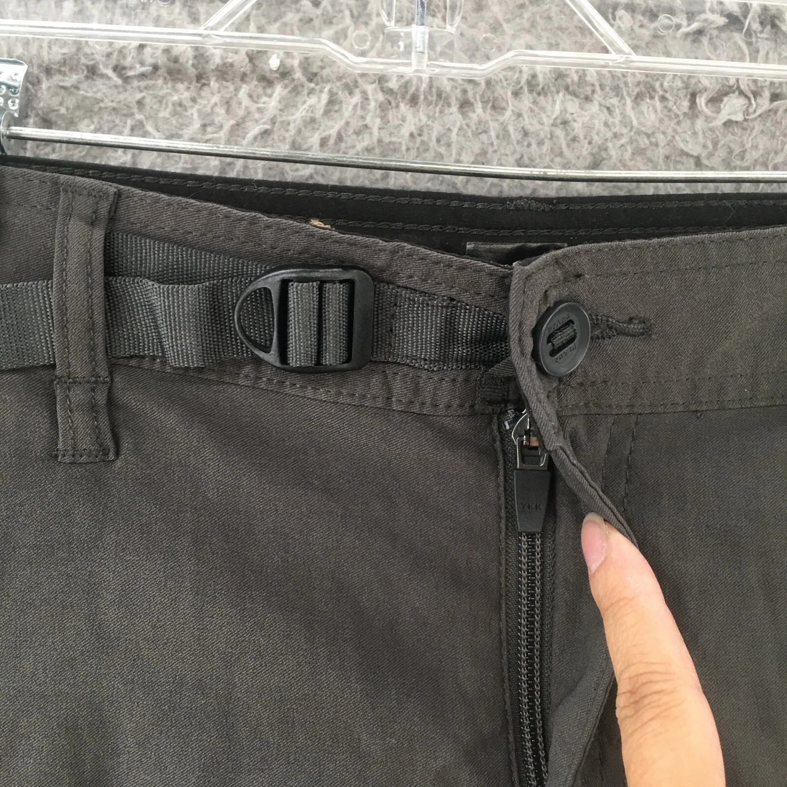 prana slim fit cargo mid rise flat front pants