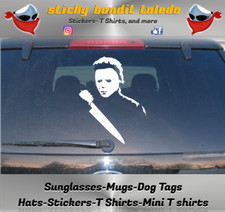 Halloween 2 Micheal Myers Horror 6 inch window vinyl decal sticker