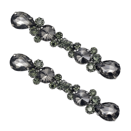1 Pair DIY Crystal Hook and Eye Clasp Button Fastener Sewing Craft Decorative - Picture 6 of 12