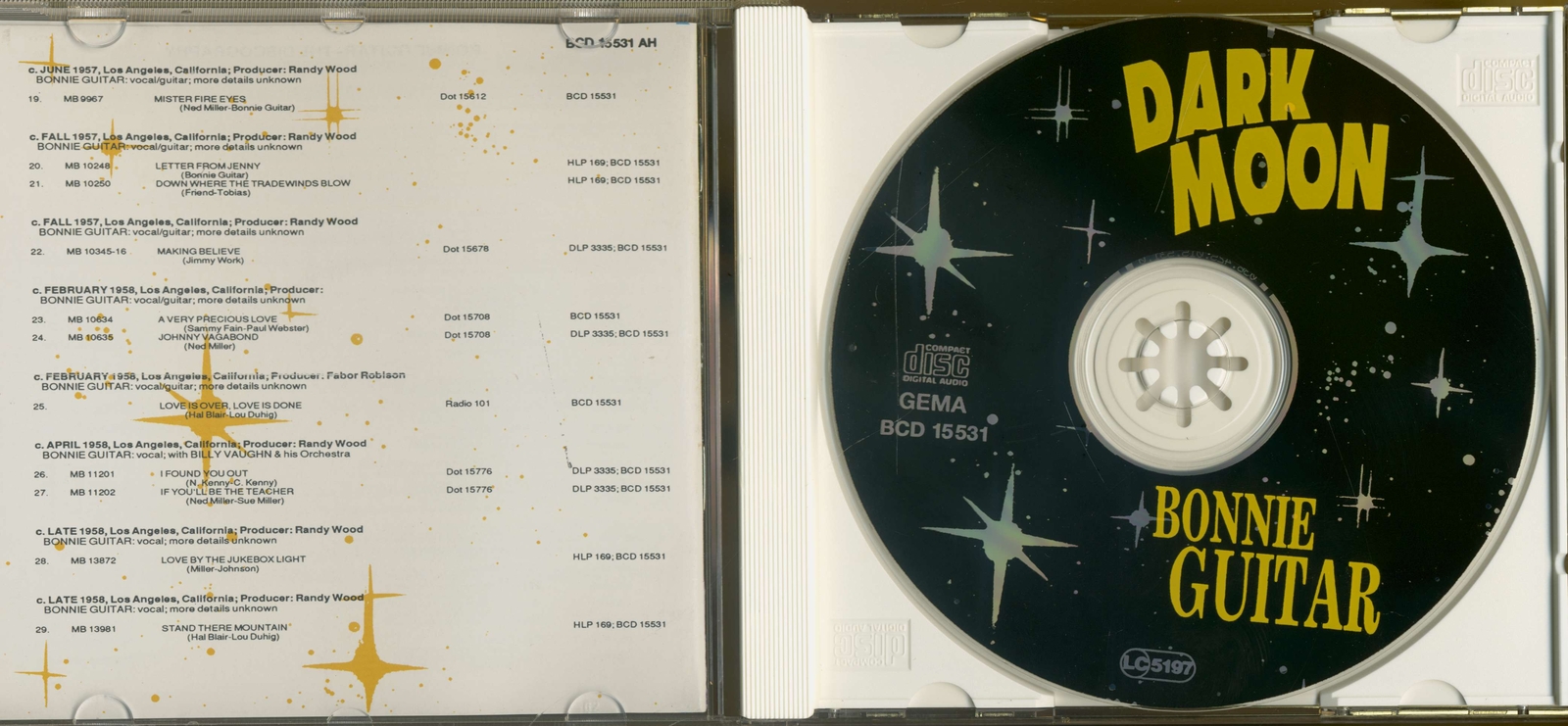 Thumbnail - Bonnie Guitar - Dark Moon (cd) - Classic Country Artists