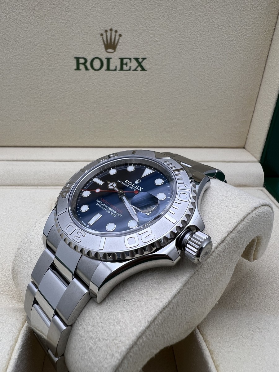 Rolex Yacht‑Master 126622 40mm Platinum Bezel Blue Dial Steel  