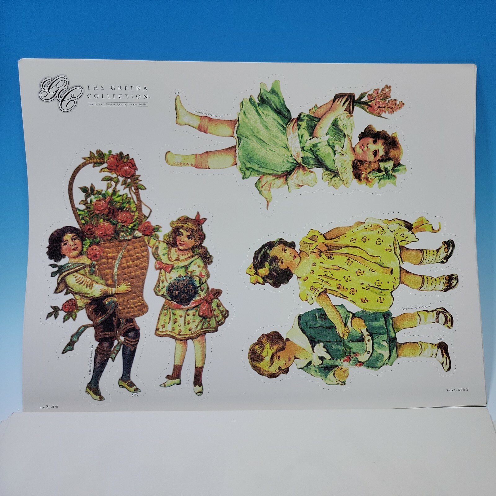 Gretna Collection Series 2 Authentic 100 American Paper Dolls Unused Ex