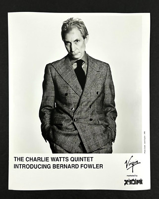 1996 Charlie Watts Quintet Introducing Bernard Fowler Vintage Press Promo Photo