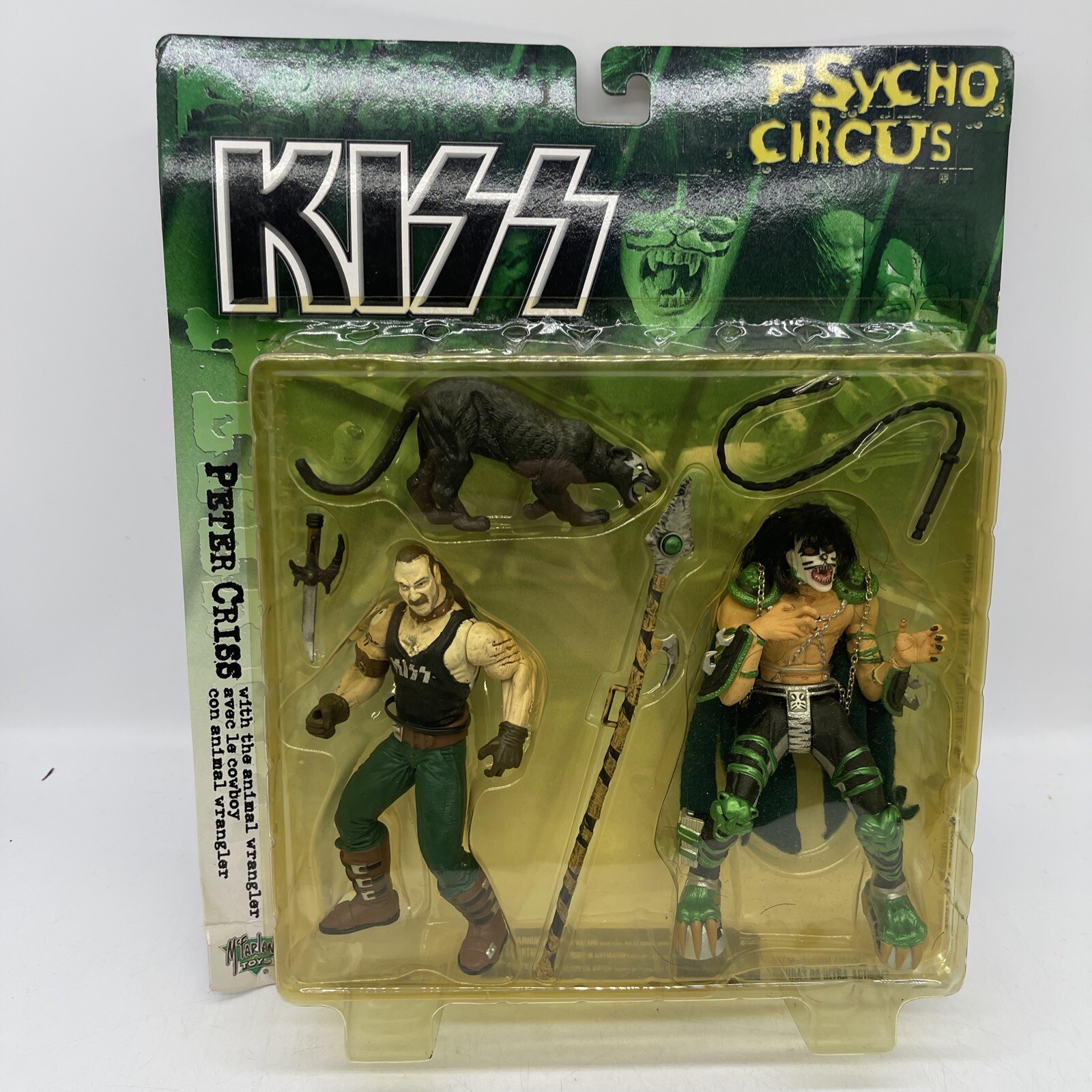 KISS Psycho Circus Figures  Peter Criss/ Animal Wrangler McFarlane Toys Rare New