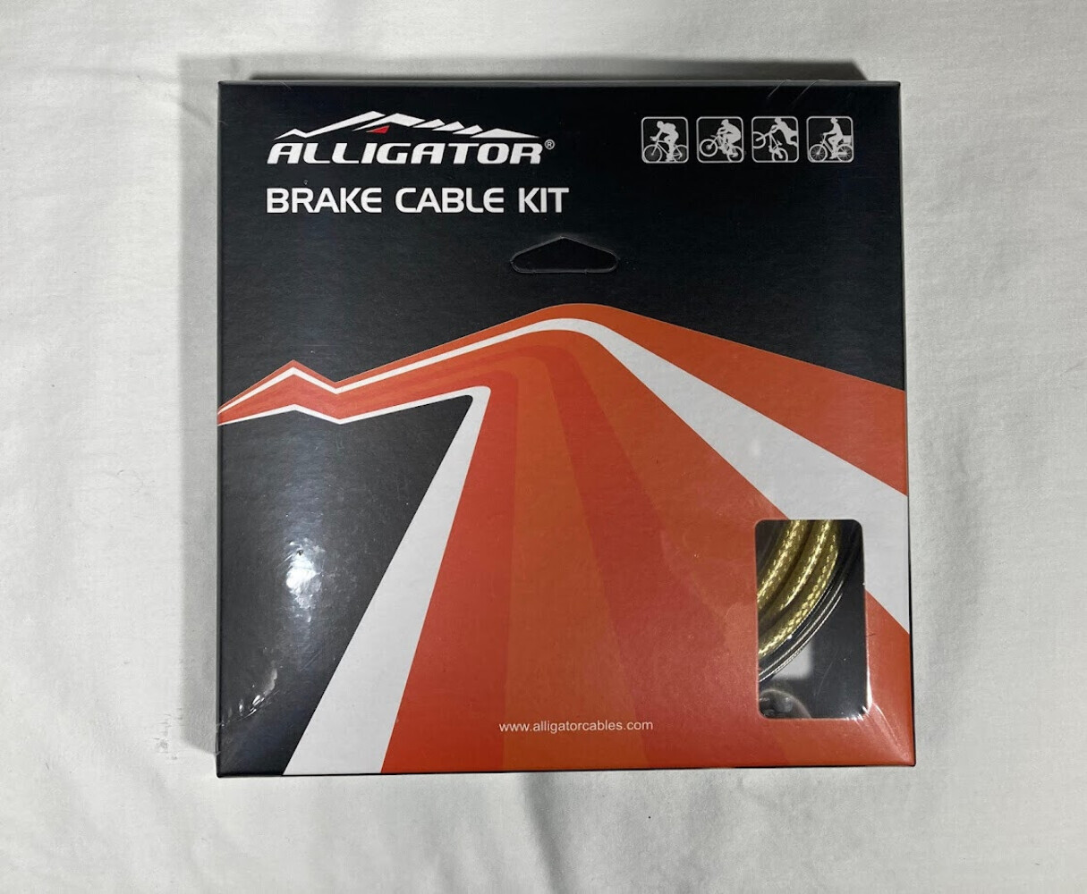 Front/rear Gold (sleek Glide Brake Cable Kit) Suitable For Mou