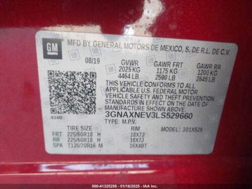 Used Speedometer Gauge fits: 2020 Chevrolet Equinox MPH ID 84601983 Grade A - Picture 16 of 24