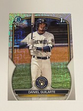 2023 Bowman Baseball Mojo Refractor #21 - Daniel Guilarte - Milwaukee Brewers