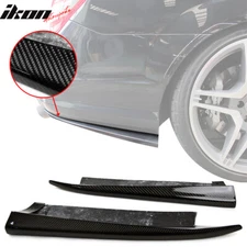 For 12-14 Benz W204 C-Class Rear Bumper Side Aprons OE Style Carbon Fiber Canard