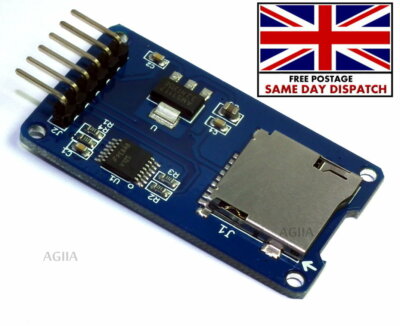 Micro SD Speicherplatine Mciro SD TF Karte Speicherschild Modul SPI für Arduino UK
