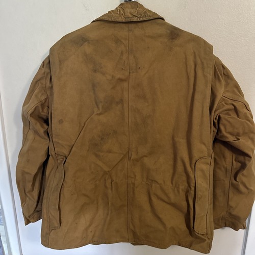 Vtg 50s Trailmate Trigg Dog Label Outdoors Hunting Jacket Tan Large - Picture 5 of 5