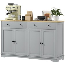 Kitchen Cabinet with Two Spacious Drawers and Two-door Cabinets