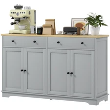 Kitchen Cabinet with Two Spacious Drawers and Two-door Cabinets