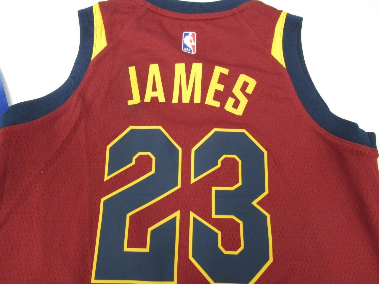 Lebron James 23 Cleveland Cavaliers Youth Size XL Nike Swingman Maroon