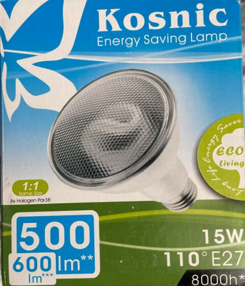 15W = 50W CFL PAR30 Reflector Light Bulb Lamp Daylight White 6500K Edison Screw