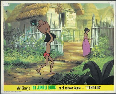 Jungle Book 1x ORIGINAL UK FOH Lobby Card FIRST RELEASE Disney 1967