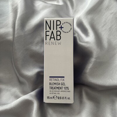 NIP + FAB RENEW Retinol Fix Blemish Gel Treatment 10% 0.5 fl oz 15ml New In Box