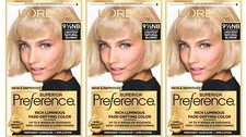 Permanent Hair Color Lightest Natural Blonde 9.5NB Pack of 3