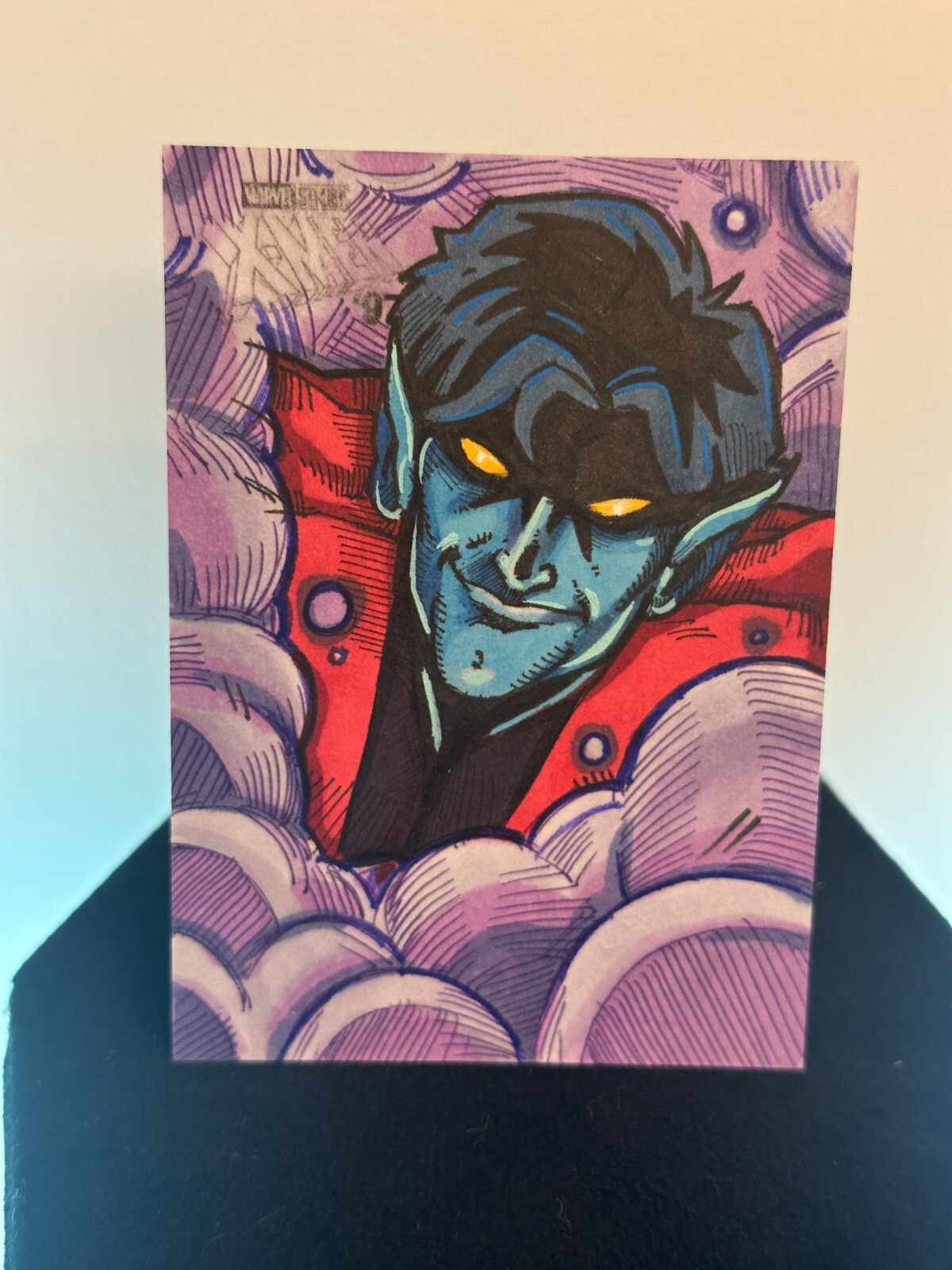 Nightcrawler 1/1 sketch by Michael Mastermaker 2025 Topps Finest X-Men '97