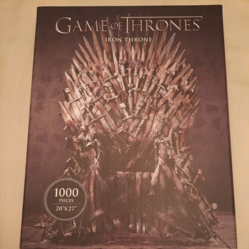 NEUF Game of Thrones scellé : Trône de fer 1000 pièces puzzle cheval noir 20" x 27"  - Photo 1/3