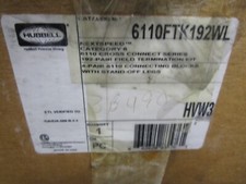 HUBBELL PREMISE WIRING 6110FTK192WL Wiring Block 6-110/192-pair with legs