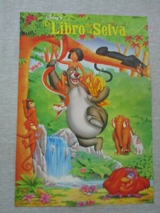 The Jungle book by Disney, a vintage poster, Spanish ...