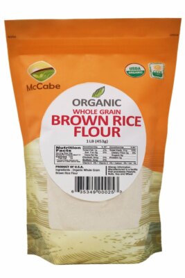 McCabe ORGANIC Brown Rice Flour, 1-Pound, USDA & CCOF Organic Certified