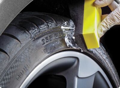 2 E-Tech Auto Fahrzeug Reinigung Detailing Reifen Verband Schaum Applikator Pad Schwamm