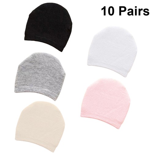 10 Pairs Pure Cotton Sweat-absorbing Boat Socks for Women Toe Man - Picture 10 of 11
