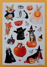 Halloween Dogs And Cats Sticker Sheet