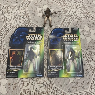 3 Power Of The Force WeeQuay Skiff Guard. 2 In Sealed In Package and One Loose.