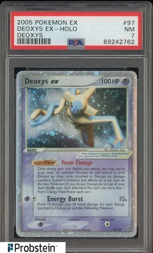 2005 Pokemon EX Deoxys #97 Deoxys EX Holo PSA 7 NM