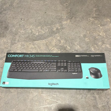 Logitech Comfort MK345 Wireless Keyboard  Mouse Combo Black Plug  Play
