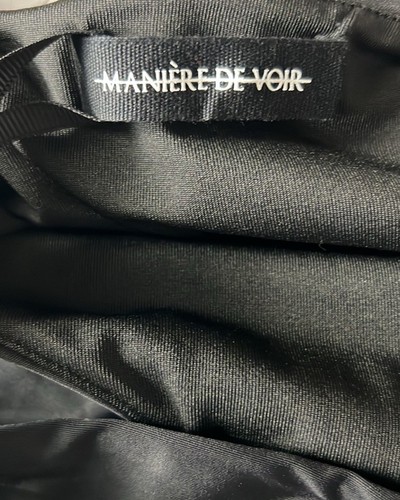 Maniere de voir NWT double layer high leg bodysuit women’s Size 8 Black - Picture 7 of 8