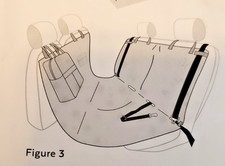 Dog Car Seat Hammock Waterproof Nonslip Quilted Backseat Cover w/Travel Bag